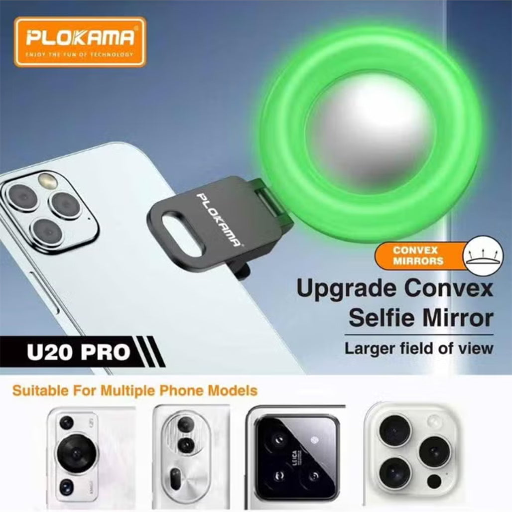 Plokama U20 PRO RGB Phone Clip LED Selfie Ring Light