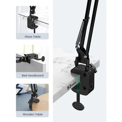 UGREEN Phone & Tablet Ipad Holder Up to 12.9 Inch, Long Lazy Arm, Premium aluminum alloy, 360 degree adjustable