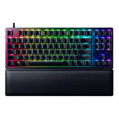 Razer Huntsman V2 TKL Tenkeyless Gaming Keyboard - Ergonomic Wrist Rest