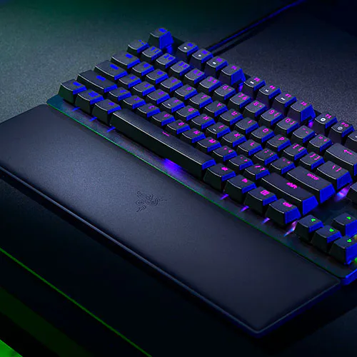 Razer Huntsman V2 TKL Tenkeyless Gaming Keyboard - Ergonomic Wrist Rest
