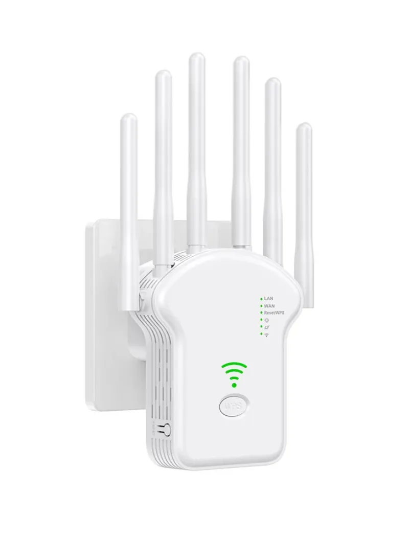 300Mbps 6 antenna 3-in-1 WiFi Repeater Router Enhance Wireless Signals Dual-Band Extender U13  EU Plug