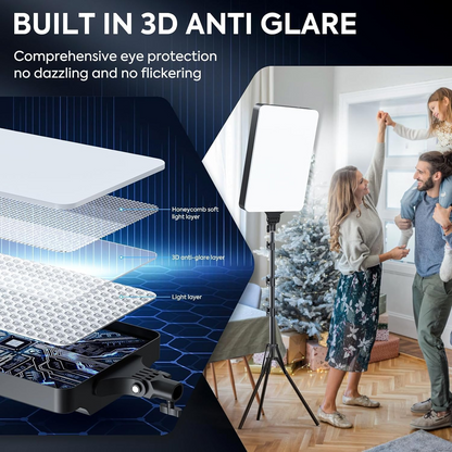 LED Video Professional Photography Fill Light 3 Lighting Modes Kit | RL 19 RL19 | Without Stand with Remote | Ringlight | Studio Lights for YouTube, Game Streaming MakeUp Artist, Social Media