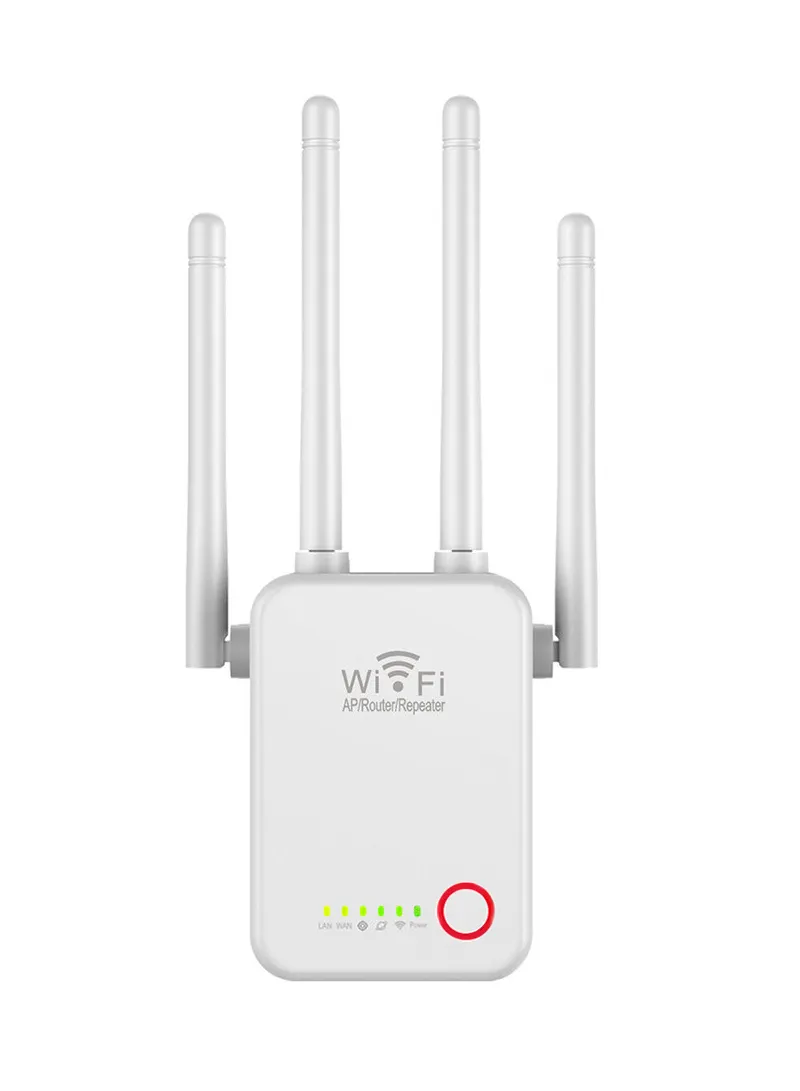 1200Mbps 4 antenna 3-in-1 Mini Size WiFi Repeater Router Enhance Wireless Signals Dual-Band Extender U7  EU Plug