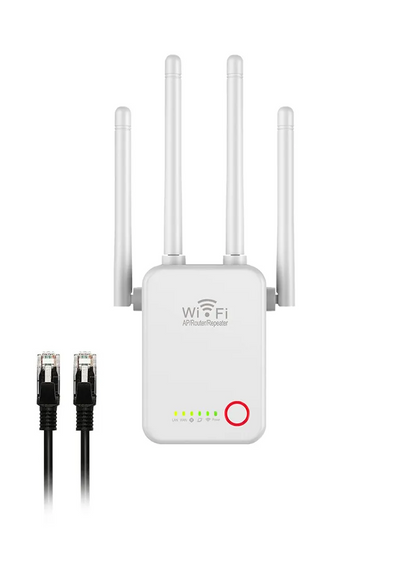 1200Mbps 4 antenna 3-in-1 Mini Size WiFi Repeater Router Enhance Wireless Signals Dual-Band Extender U7  EU Plug