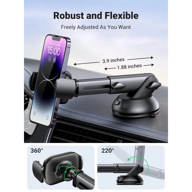 UGREEN Gravity Car Phone Holder with Suction Cup
