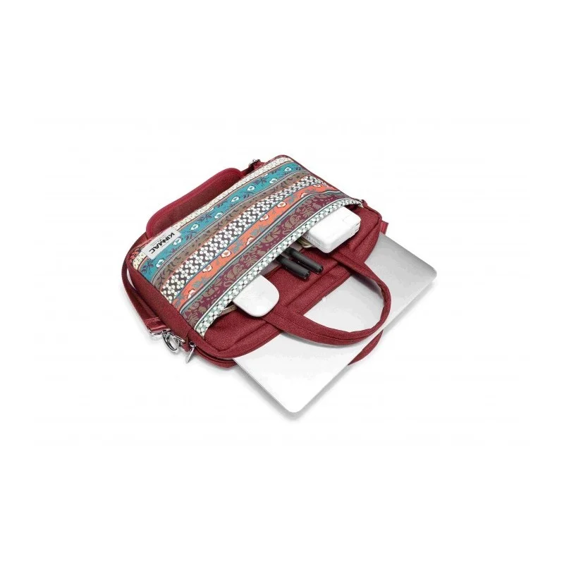 Kinmac Business Laptop Bag KMC425-25 Red Bohemian, Durable and Water-resistant