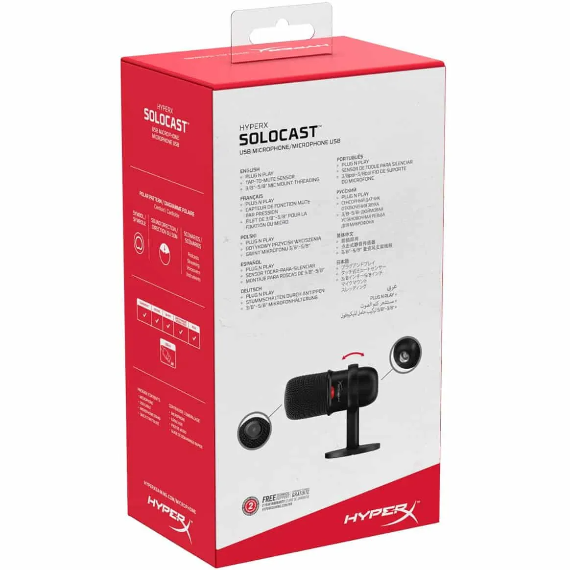 HyperX SoloCast – USB Condenser Gaming Microphone