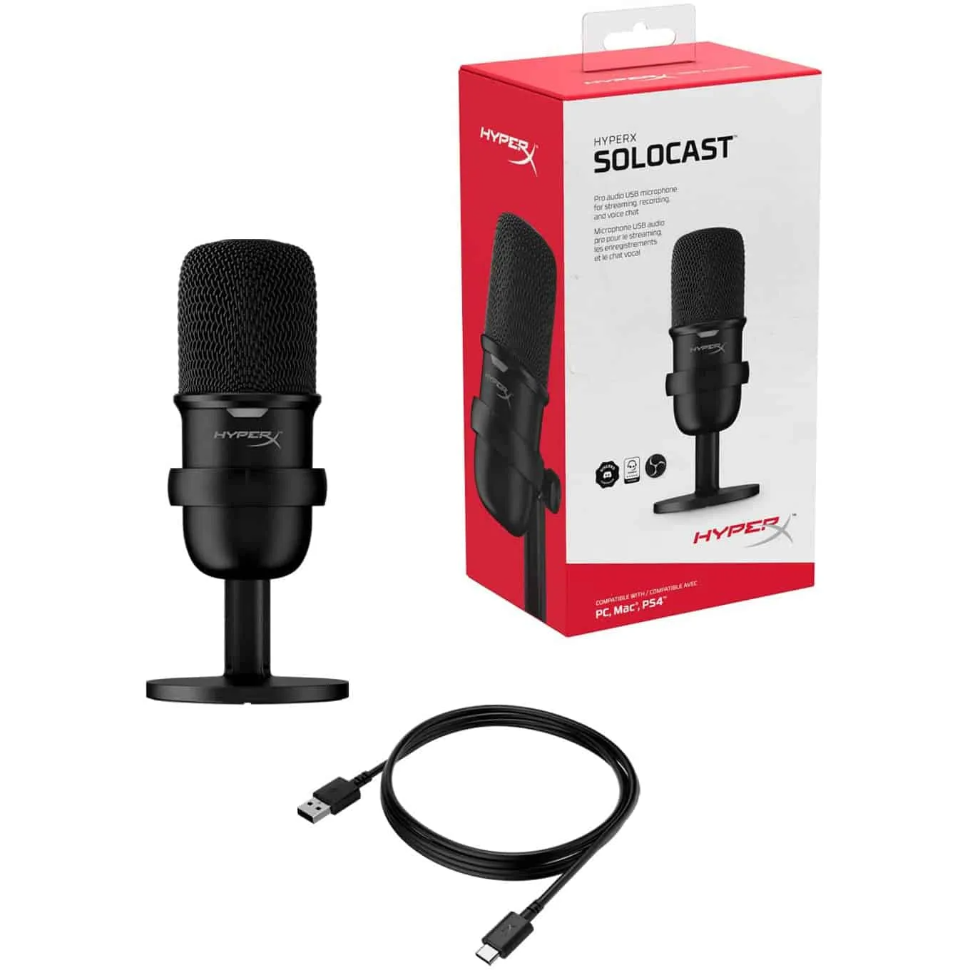 HyperX SoloCast – USB Condenser Gaming Microphone