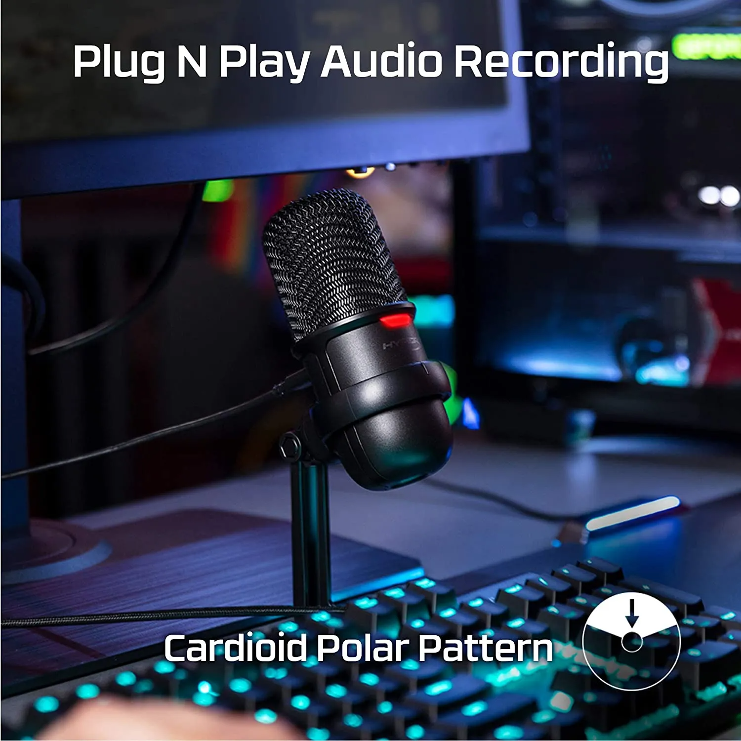 HyperX SoloCast – USB Condenser Gaming Microphone