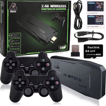 Game Stick Lite 2.4G Wireless HDMI Retro Game Console with Controller