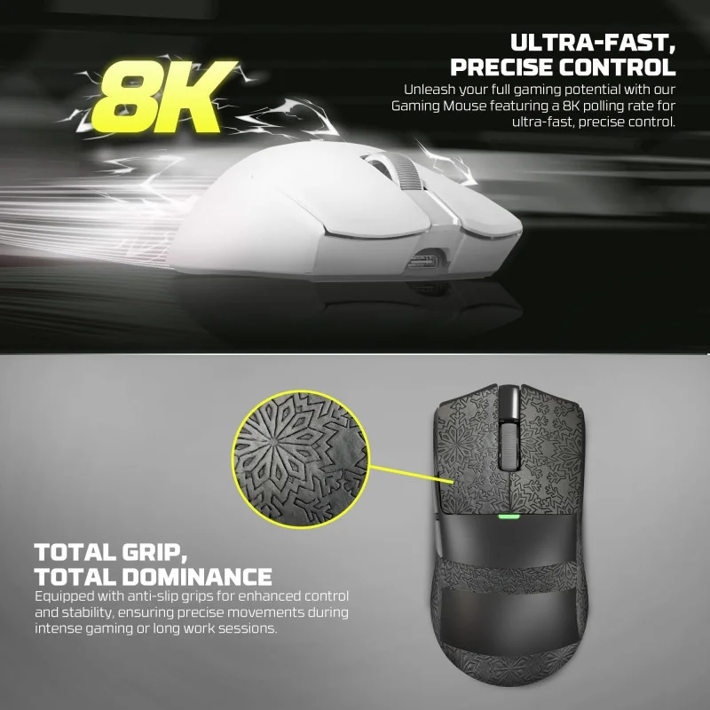 FANTECH WG13S TANTO S Premium High-Performance Gaming Mouse with 26000 DPI, 8K Polling Rate, and Tri-Mode Connectivity