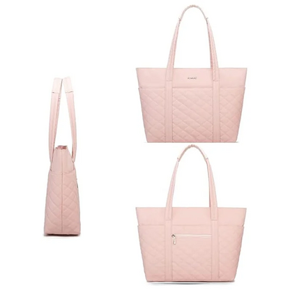 Kinmac 15.6″ Women's Laptop Tote – Chic, Spacious Work-Ready Handbag