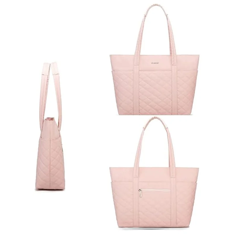 Kinmac 15.6″ Women's Laptop Tote – Chic, Spacious Work-Ready Handbag