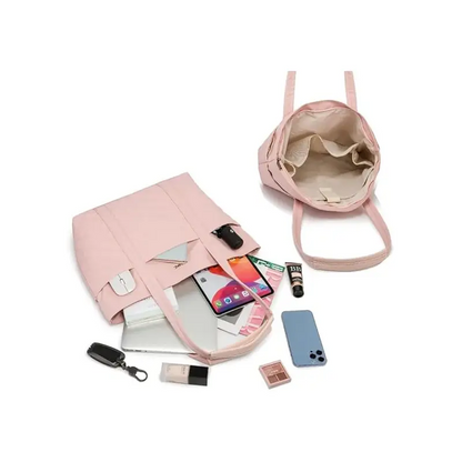 Kinmac 15.6″ Women's Laptop Tote – Chic, Spacious Work-Ready Handbag