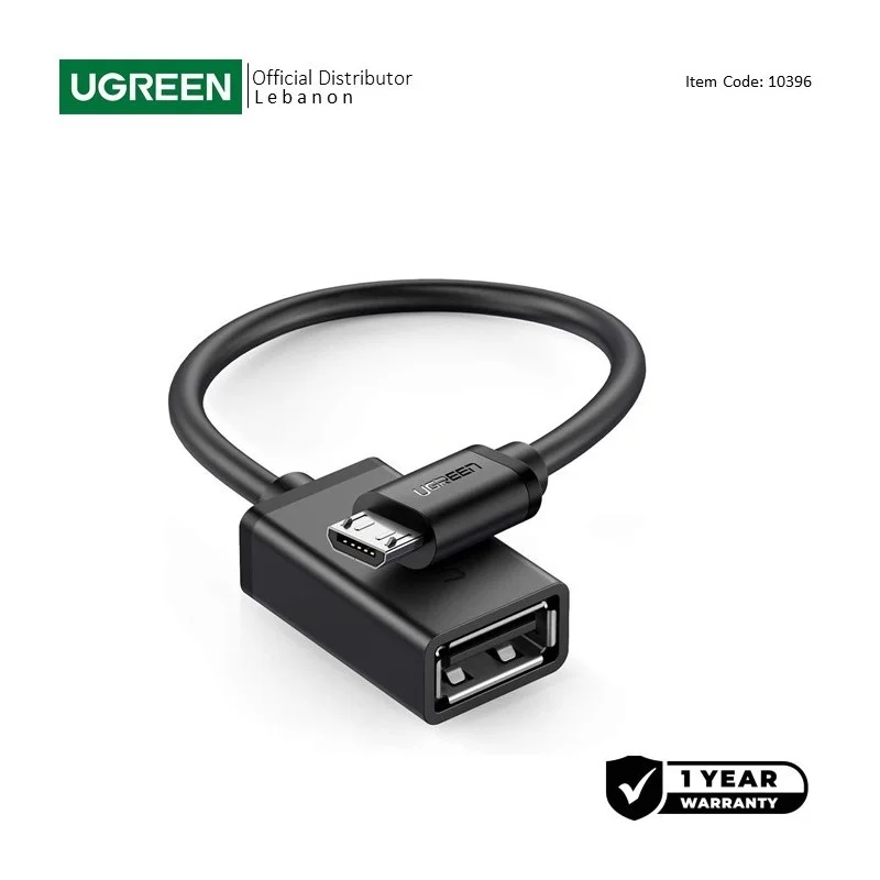 UGREEN OTG Cable Adapter from Micro-USB Male to USB-A Female