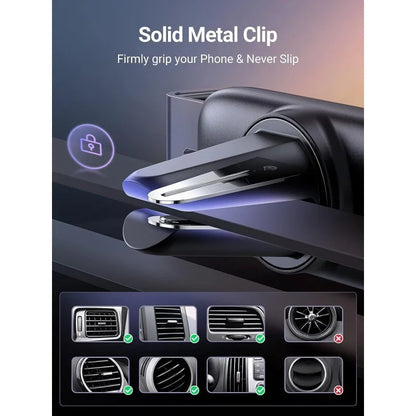 UGREEN Air Vent Car Mount Phone Holder, 360 degree rotation, robust and durable