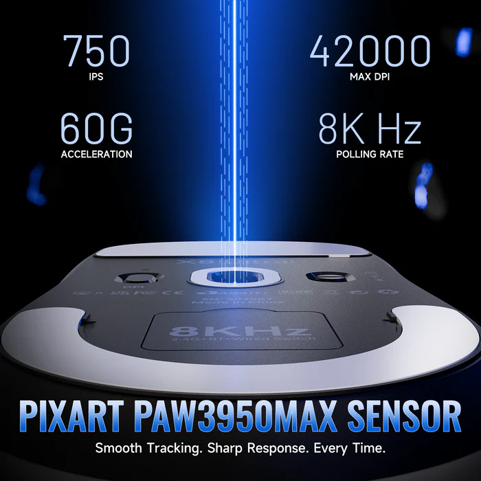 ATTACK SHARK X8 ULTRA Series Tri-mode Lightweight Wireless Gaming Mouse