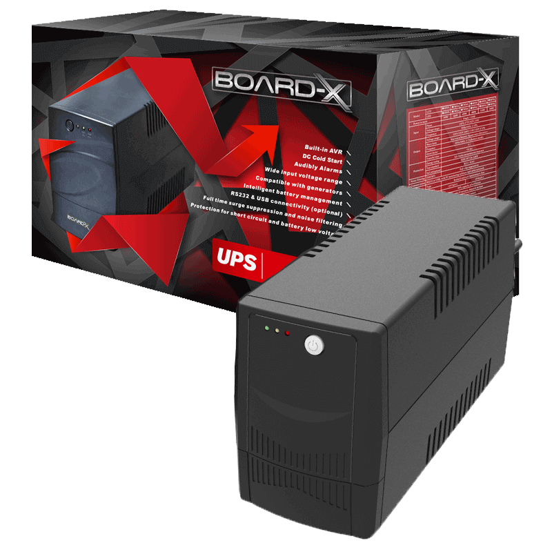 Board-X Ups Offline 2000Va 900W Internal Battery 2X 12V/9Ah