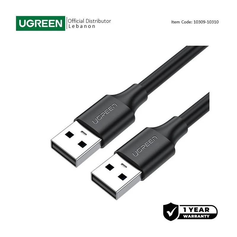 UGREEN USB2.0 Male to Male Cable, Available in 1.5M
