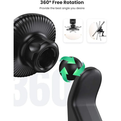 UGREEN Strong Magnetic Car Phone Holder – 360° Rotation, Strong Grip, Fits 4.7''–7.2'' Phones