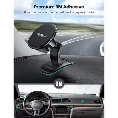 UGREEN Strong Magnetic Car Phone Holder – 360° Rotation, Strong Grip, Fits 4.7''–7.2'' Phones