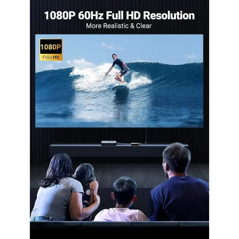 UGREEN Full HD HDMI Male to VGA Female Adapter Cable, Full HD Resolution