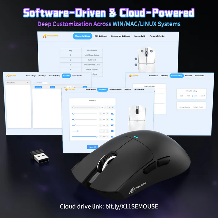 ATTACK SHARK X11SE Wireless Gaming Mouse