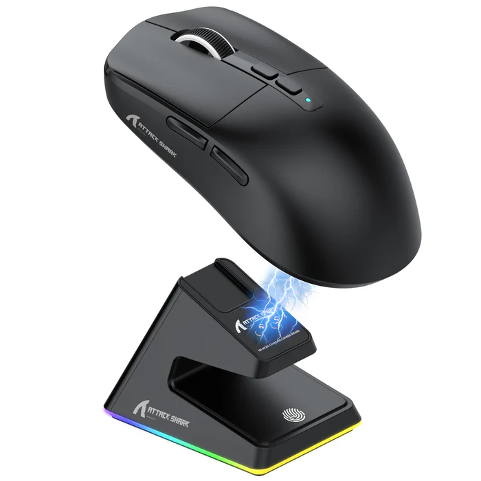 Attack Shark X6 Tri-Mode 49g Superlight Gaming Mouse With Charging Dock